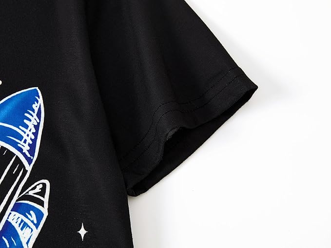 Beezizac Little Big Boys Pajamas Cozy Short Sleeves & Pants Cool 2-Piece PJ Set Kid Sleepwear Size 6-18