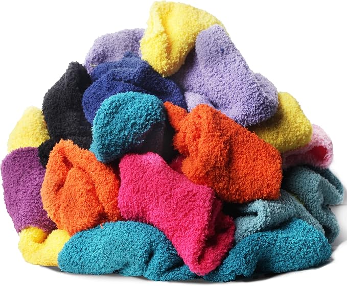 Yacht & Smith Women Fuzzy Socks Crew Socks, Warm Butter Soft (9-11)