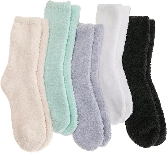 Fuzzy Socks Fluffy Thick Warm Winter Soft Cozy Plush Sleep Home Fleece Cabin Soft House Socks for Women Men