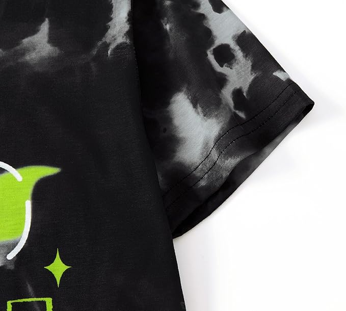 Beezizac Little Big Boys Pajamas Cozy Short Sleeves & Pants Cool 2-Piece PJ Set Kid Sleepwear Size 6-18