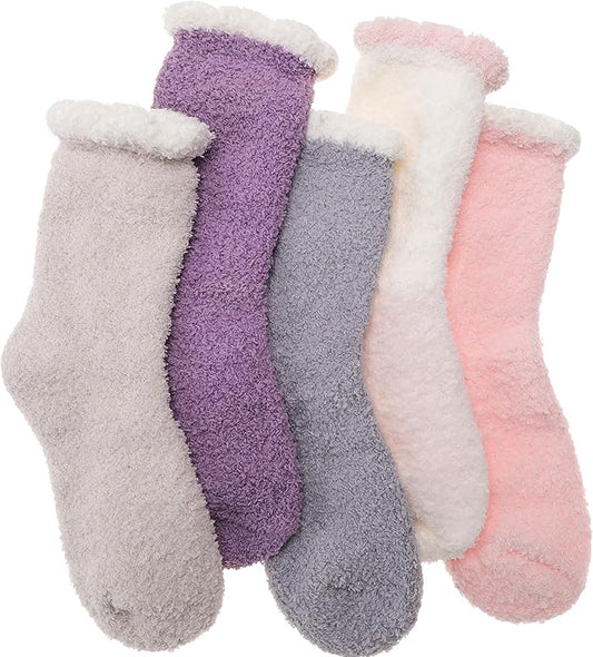 Fuzzy Socks Fluffy Thick Warm Winter Soft Cozy Plush Sleep Home Fleece Cabin Soft House Socks for Women Men