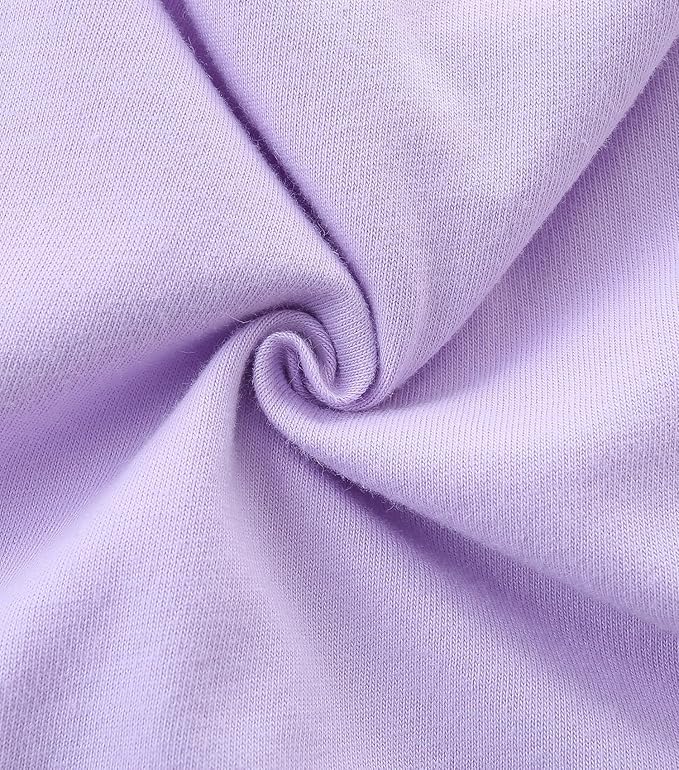 Bumeex Girl's Dresses Cotton Ruffle Sleeve Tiered Swing A-Line Cute Midi Casual Sundress