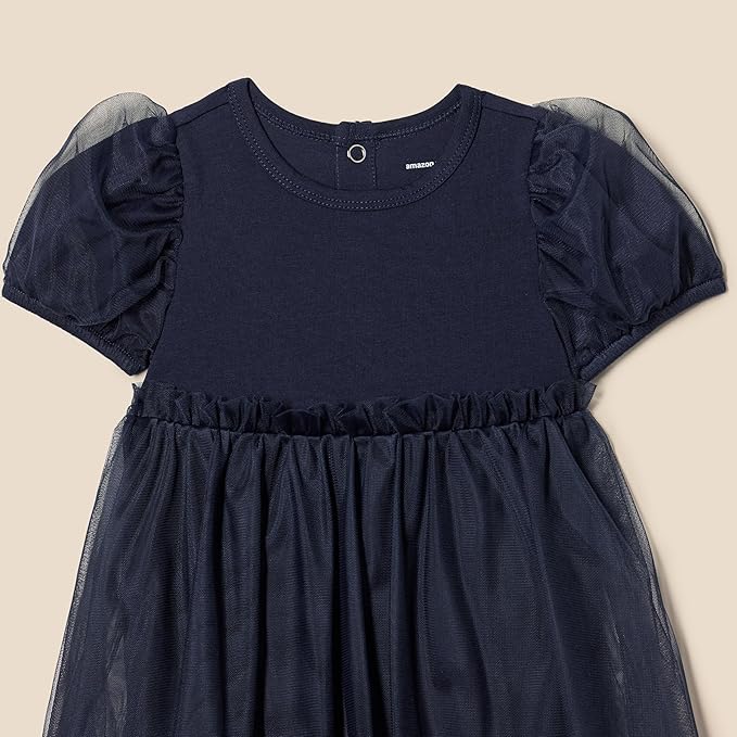 Amazon Essentials Baby Girls' Tulle Bodysuit Dress