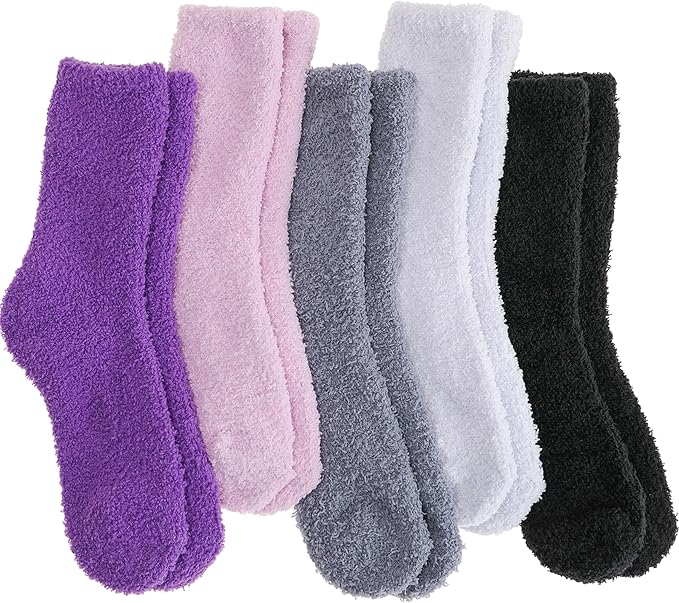 Fuzzy Socks Fluffy Thick Warm Winter Soft Cozy Plush Sleep Home Fleece Cabin Soft House Socks for Women Men