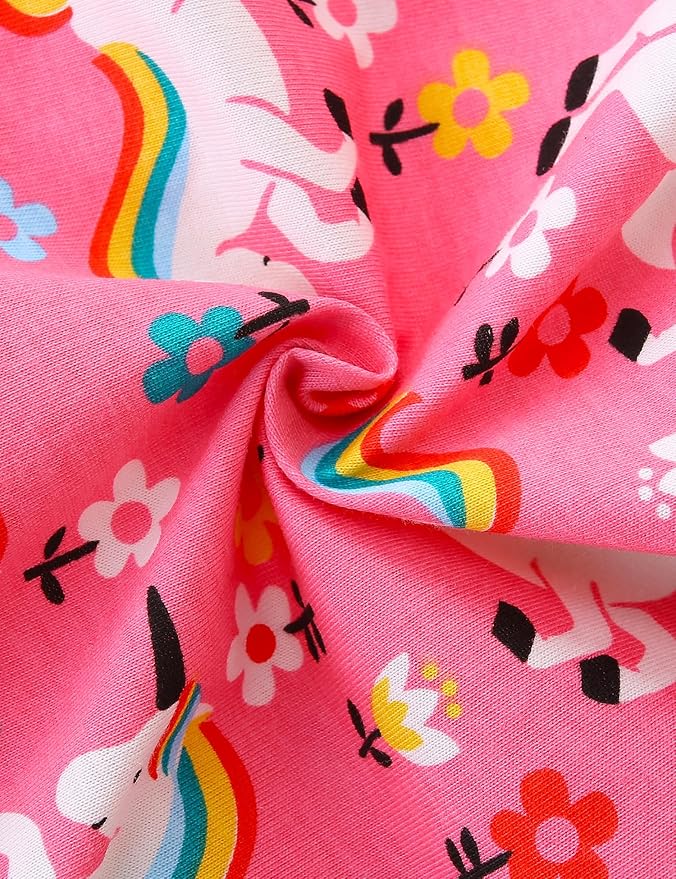 Bumeex Girl's Dresses Cotton Ruffle Sleeve Tiered Swing A-Line Cute Midi Casual Sundress