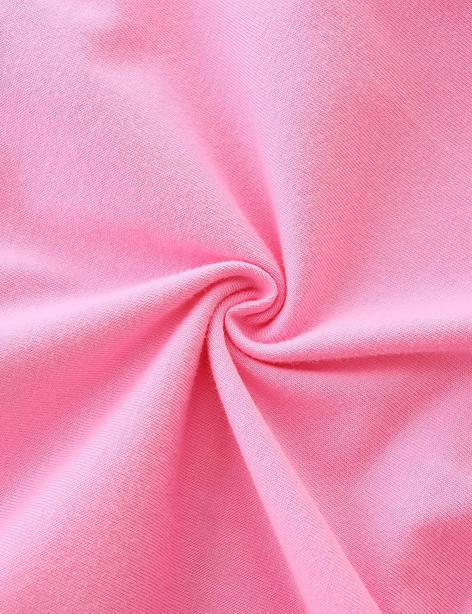 Bumeex Girl's Dresses Cotton Ruffle Sleeve Tiered Swing A-Line Cute Midi Casual Sundress