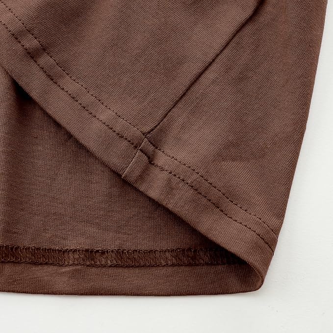 Bumeex Girl's Dresses Cotton Ruffle Sleeve Tiered Swing A-Line Cute Midi Casual Sundress