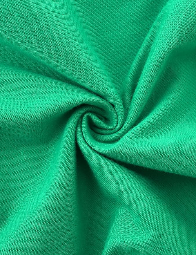 Bumeex Girl's Dresses Cotton Ruffle Sleeve Tiered Swing A-Line Cute Midi Casual Sundress