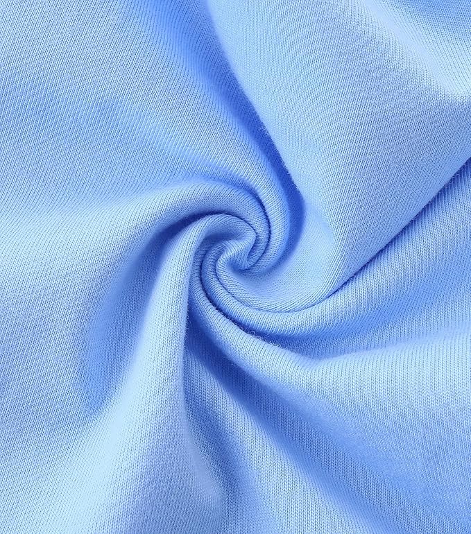 Bumeex Girl's Dresses Cotton Ruffle Sleeve Tiered Swing A-Line Cute Midi Casual Sundress